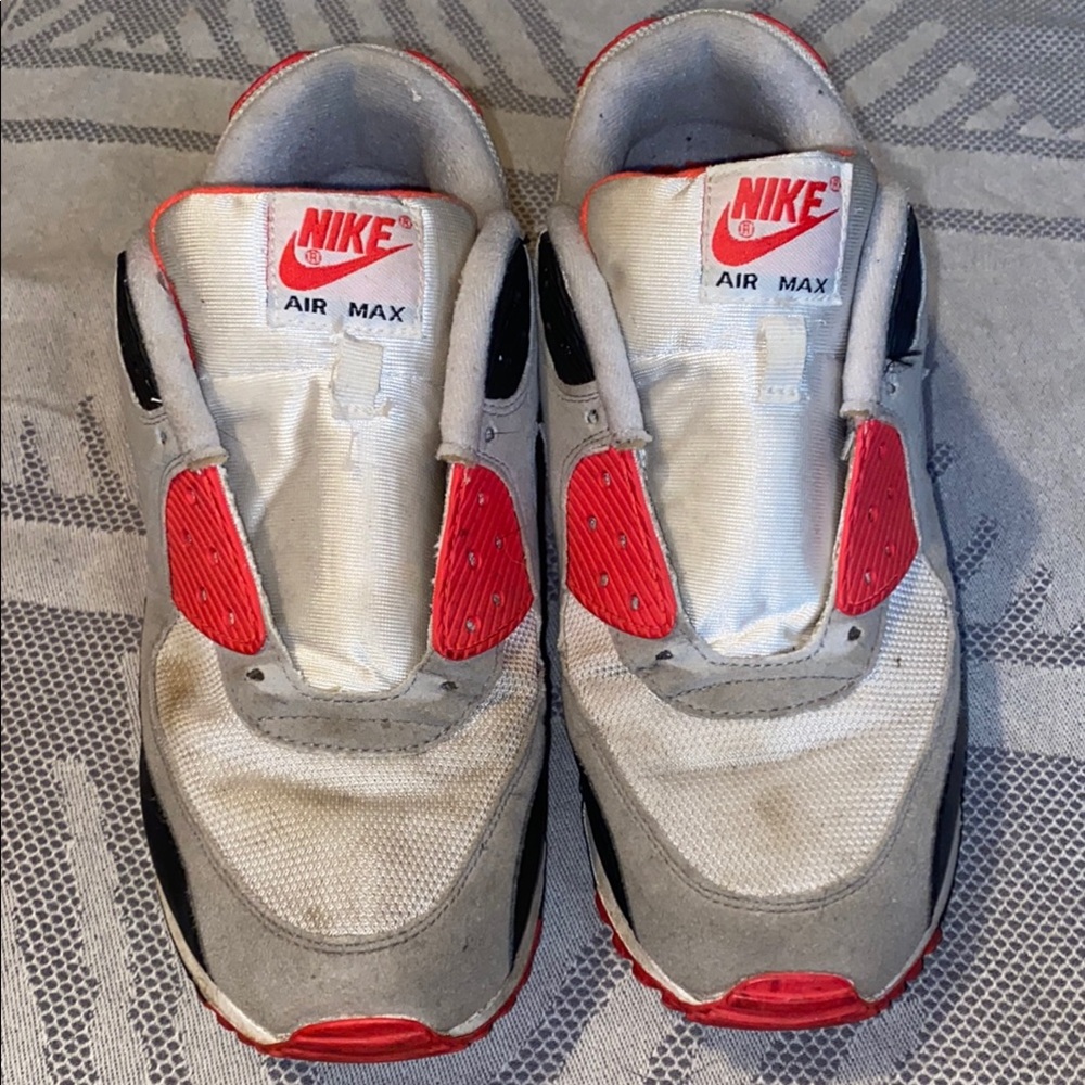Nike Air Max Sneakers Red and White